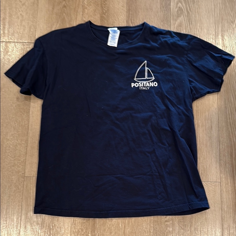 Navy Blue Men's Positano Italy Shirt